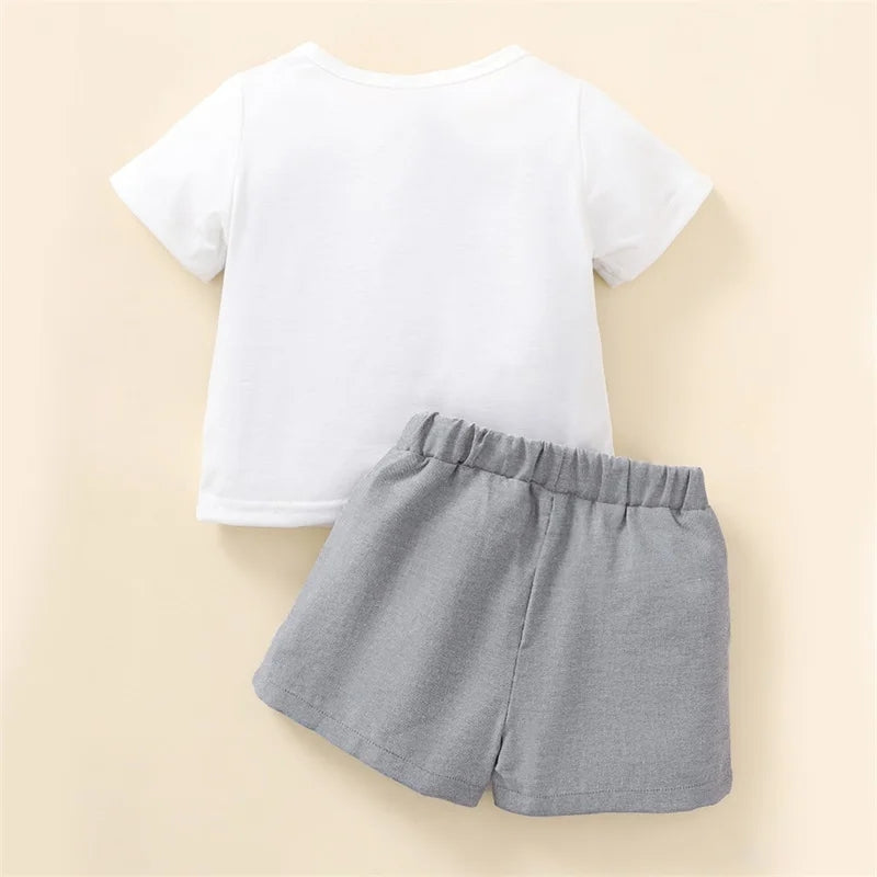 Remera con chaleco falso + short