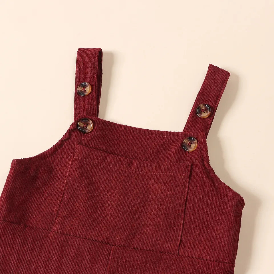 Body de pana con tirantes