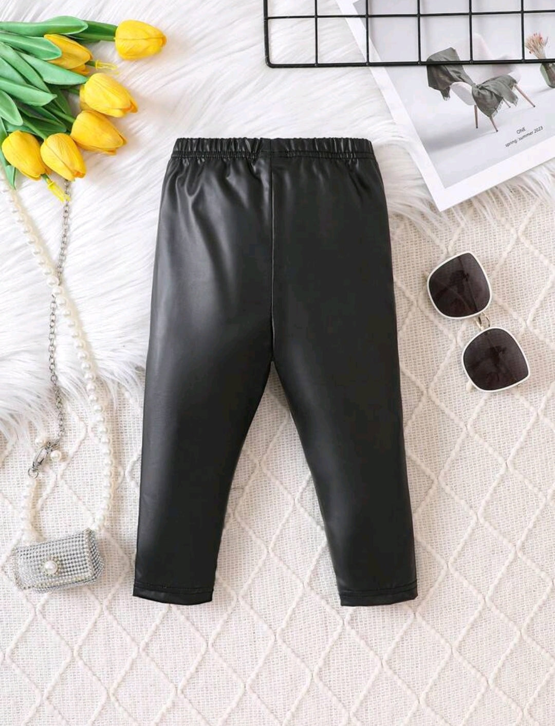 Leggings bebé de cuerina