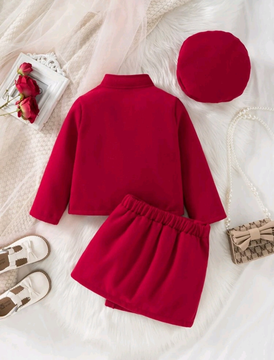 Chaqueta + falda asimétrico ( sin boina)