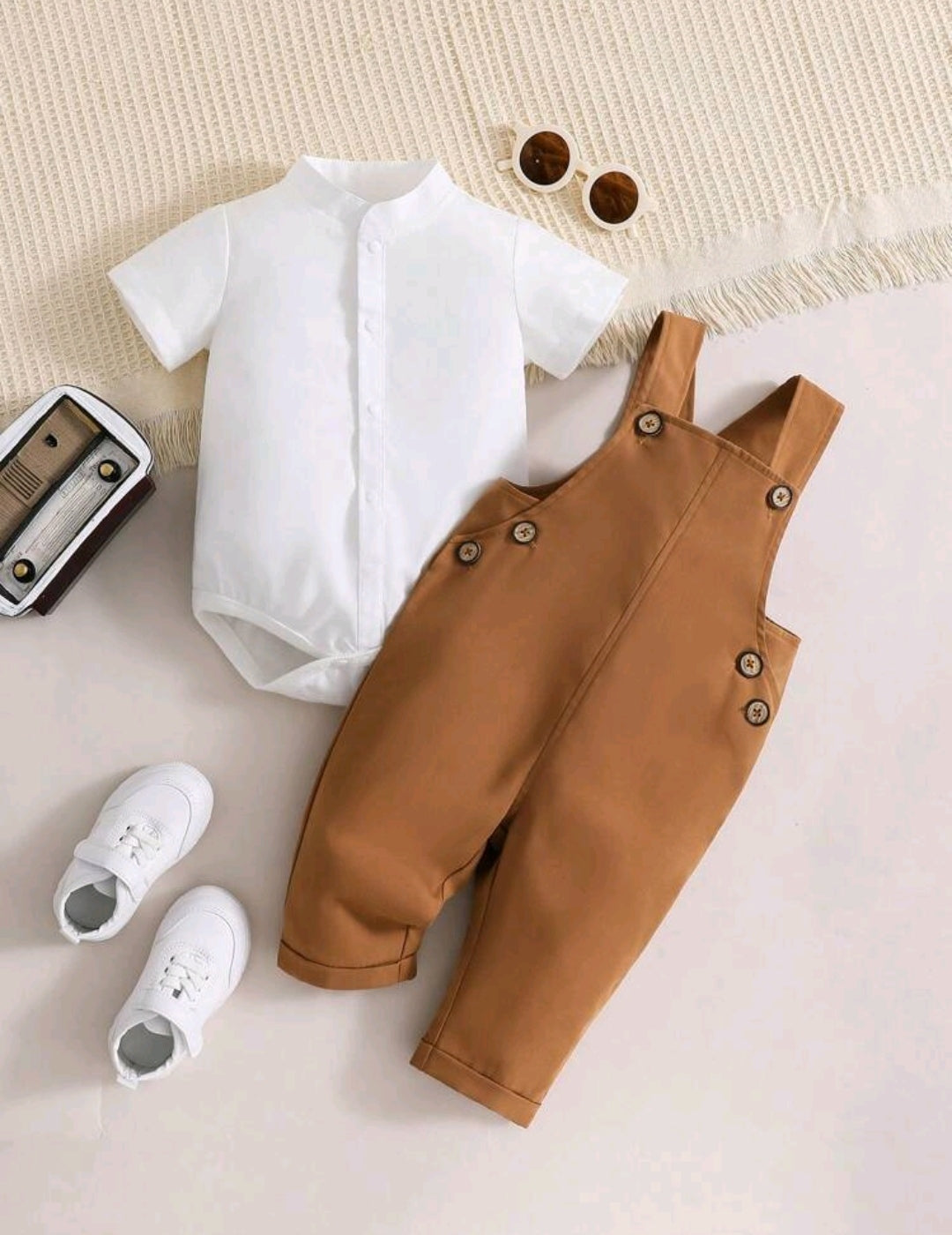 Body camisa + jardinera