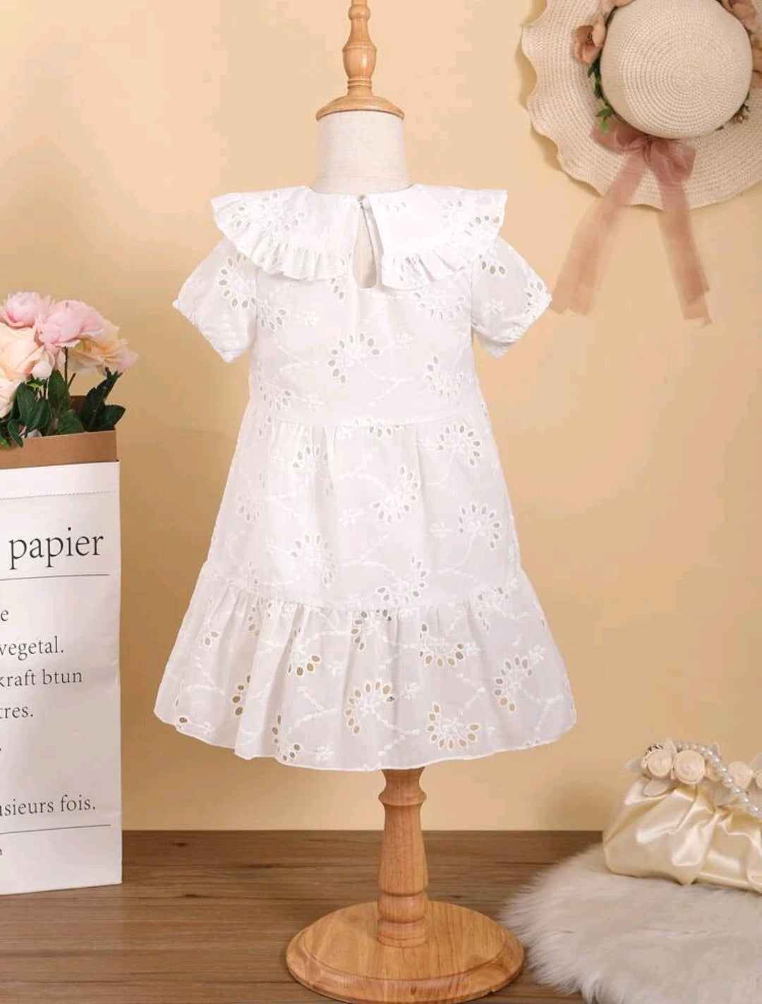 Vestido de broderie