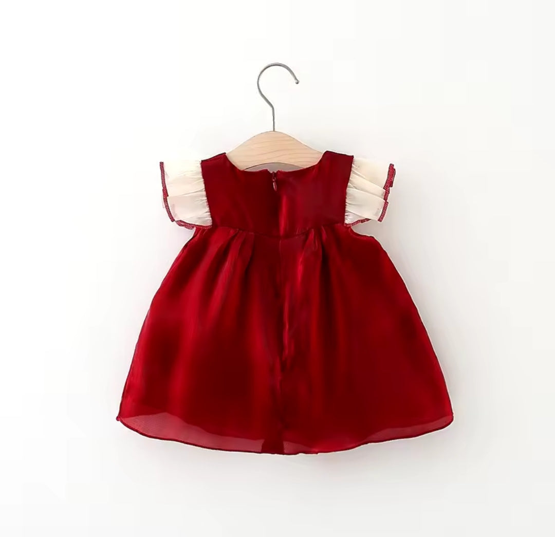 Vestido bebé con moño