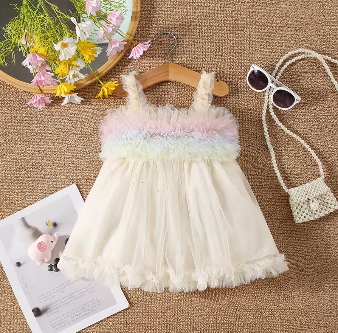 Vestido con diseño multicolor