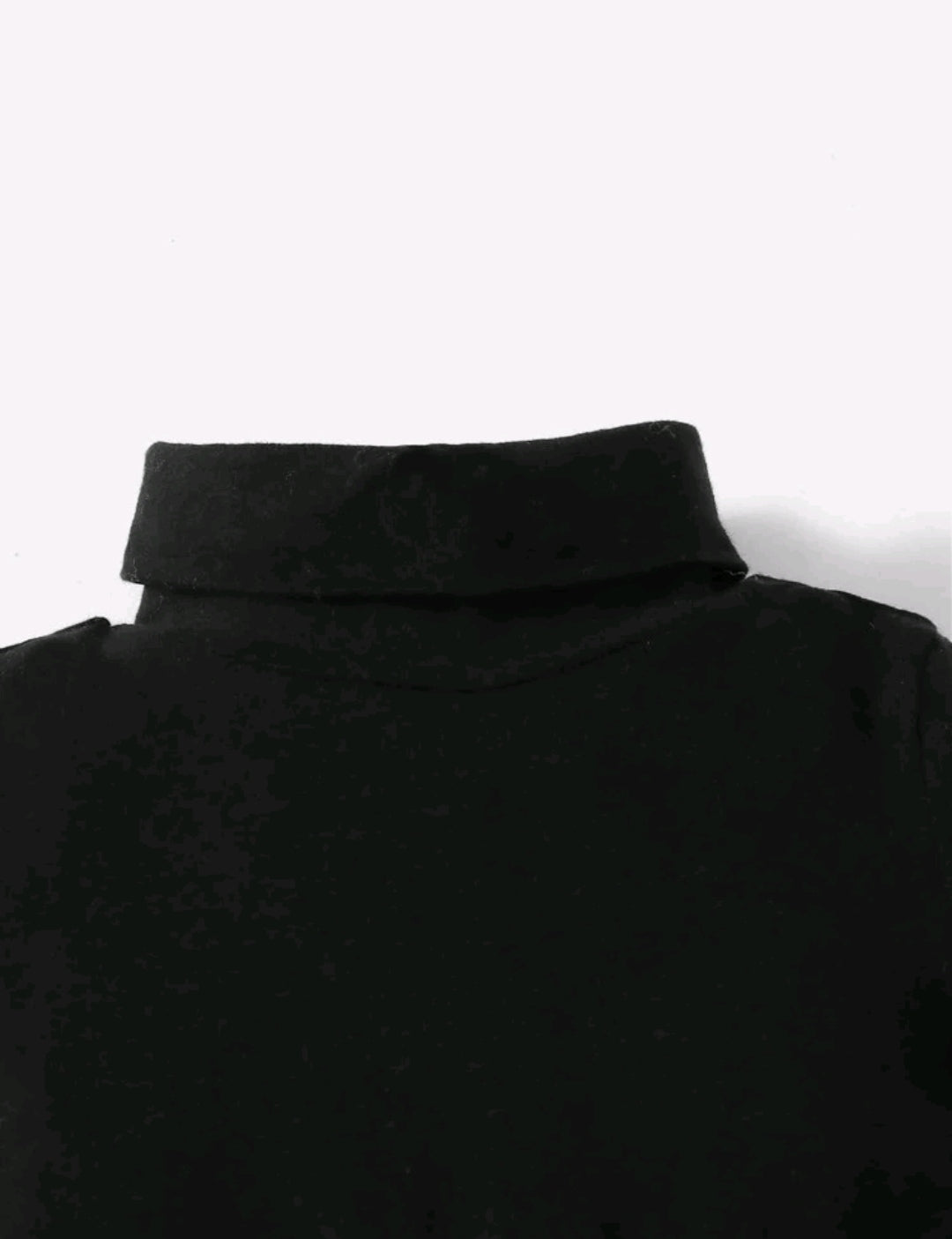 Vestido bebé basico de algodón con cuello alto