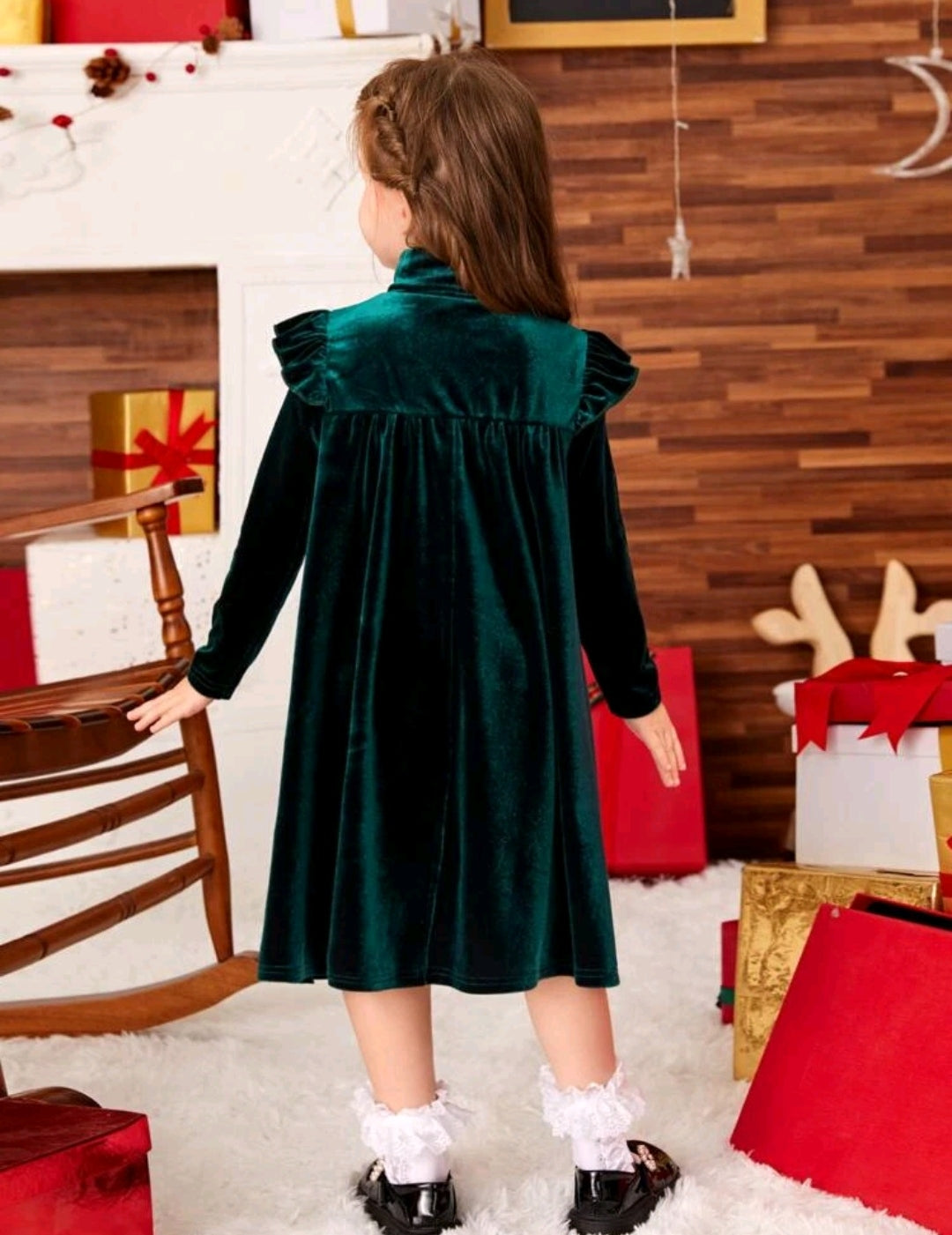 Vestido niña de terciopelo