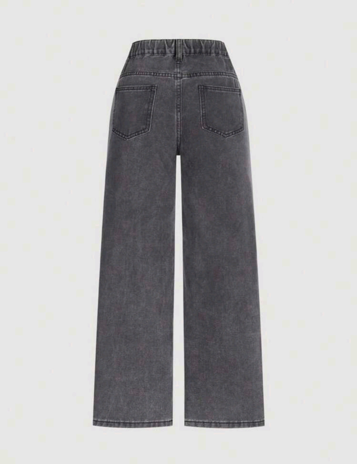Pantalón de Jeans Preadolescente Recto, negro claro