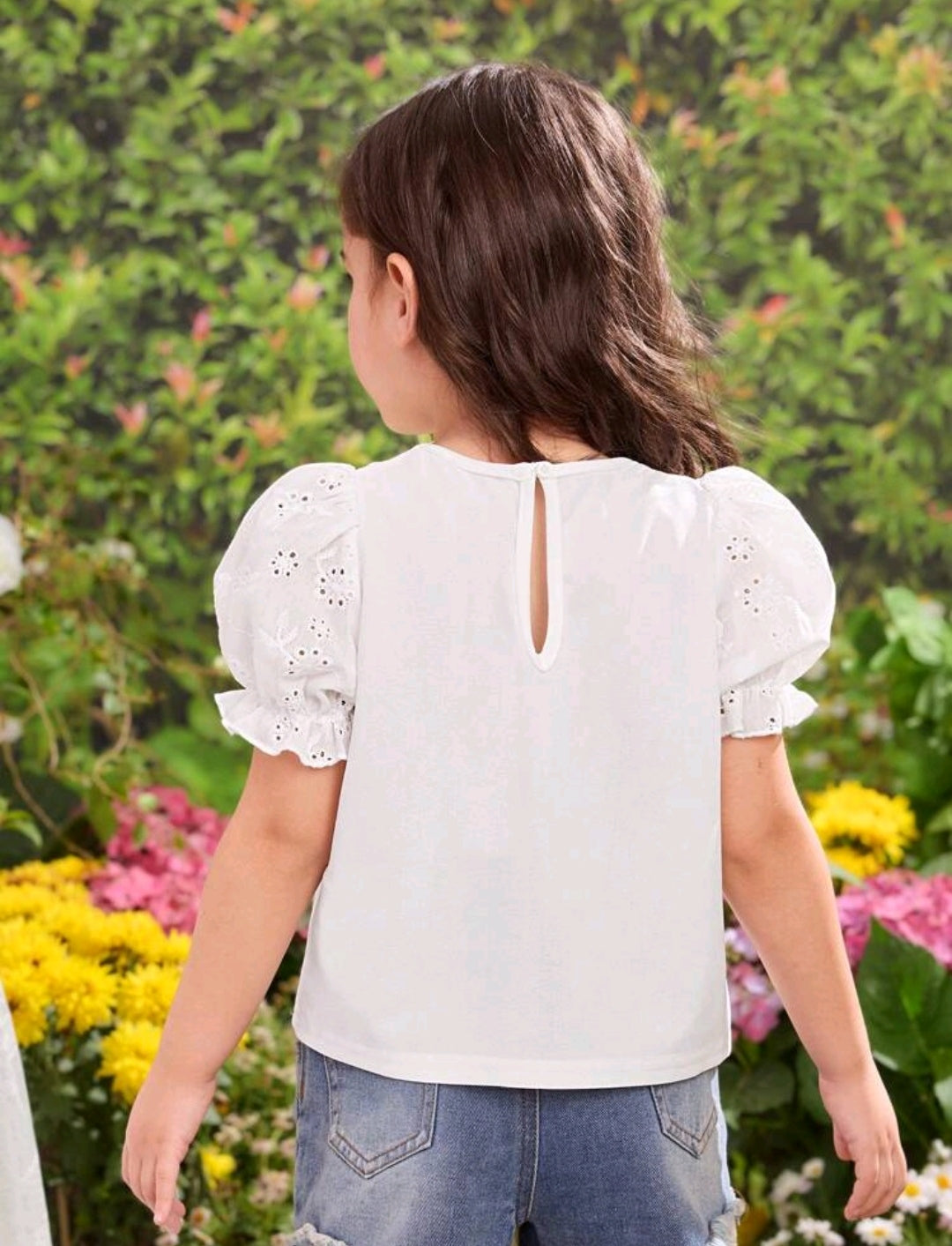 Camisa sin detalles en broderie