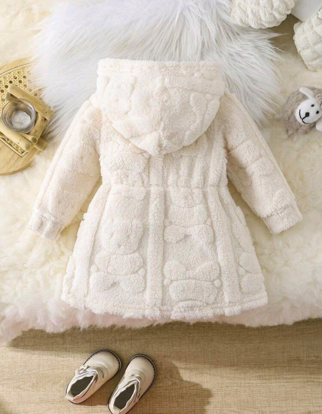 Vestido de felpa con capucha