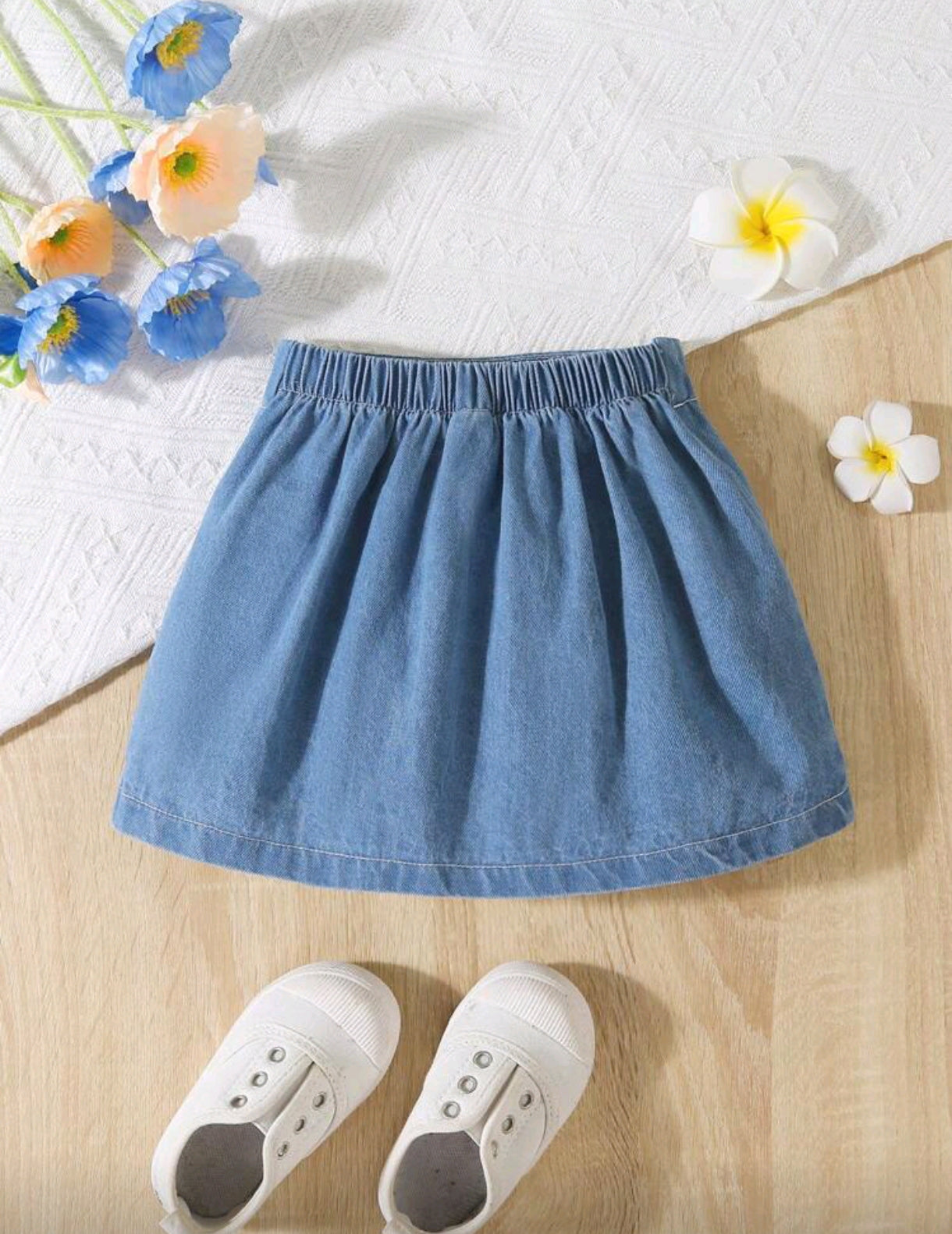 Falda de jeans con bolsillo