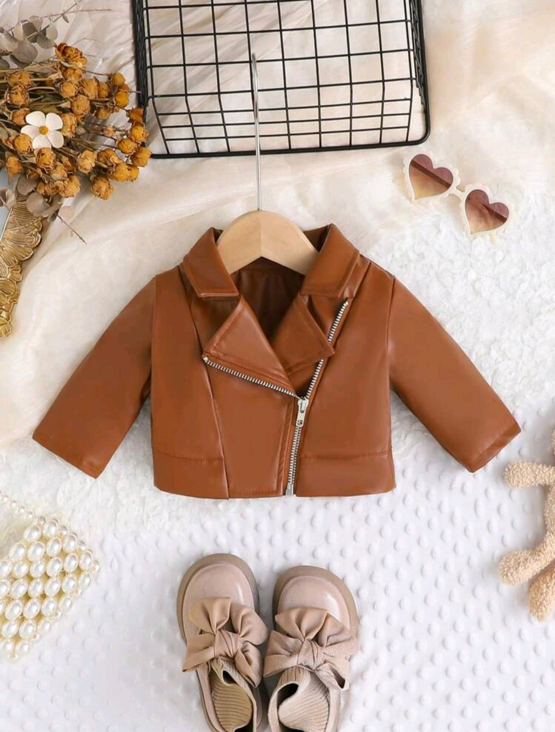 Campera de cuerina para bebé