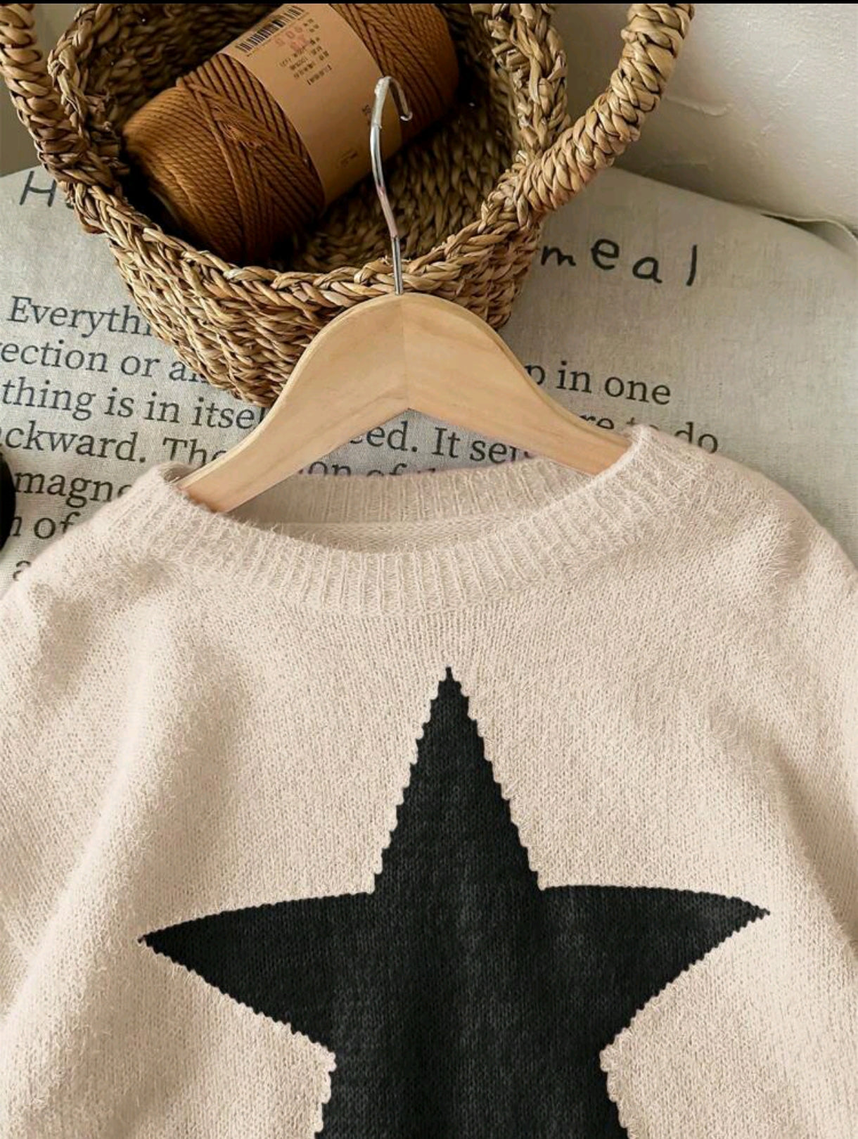 Abrigo de Hilo con diseño de estrella