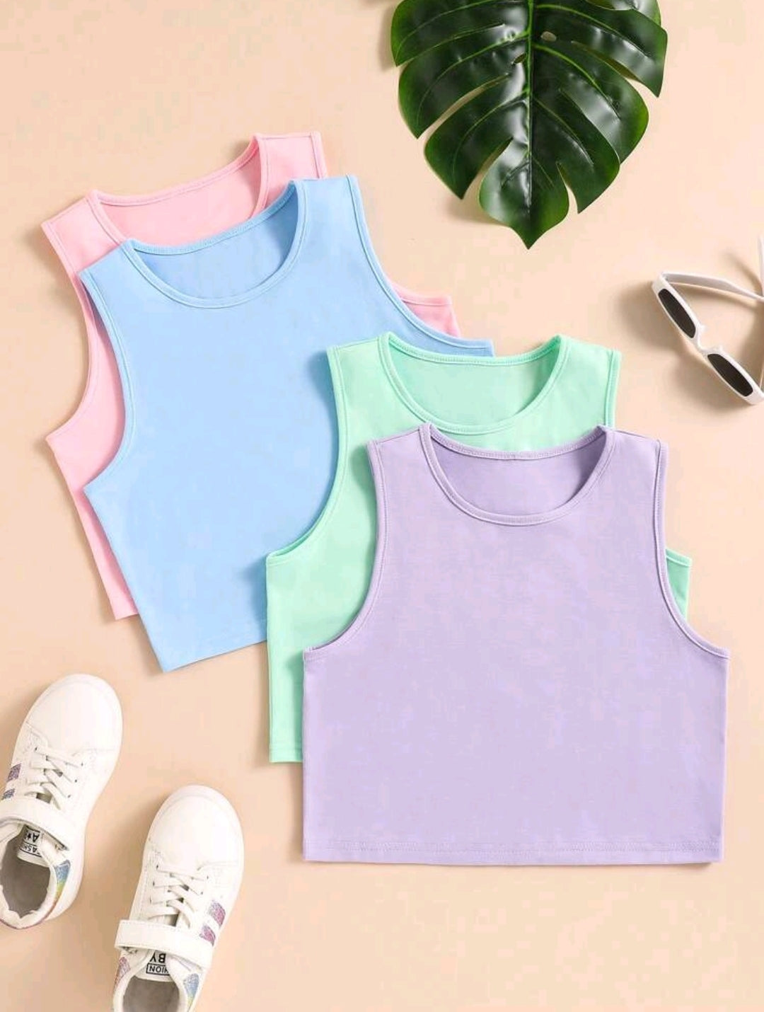 Blusa sin mangas cuello redondo