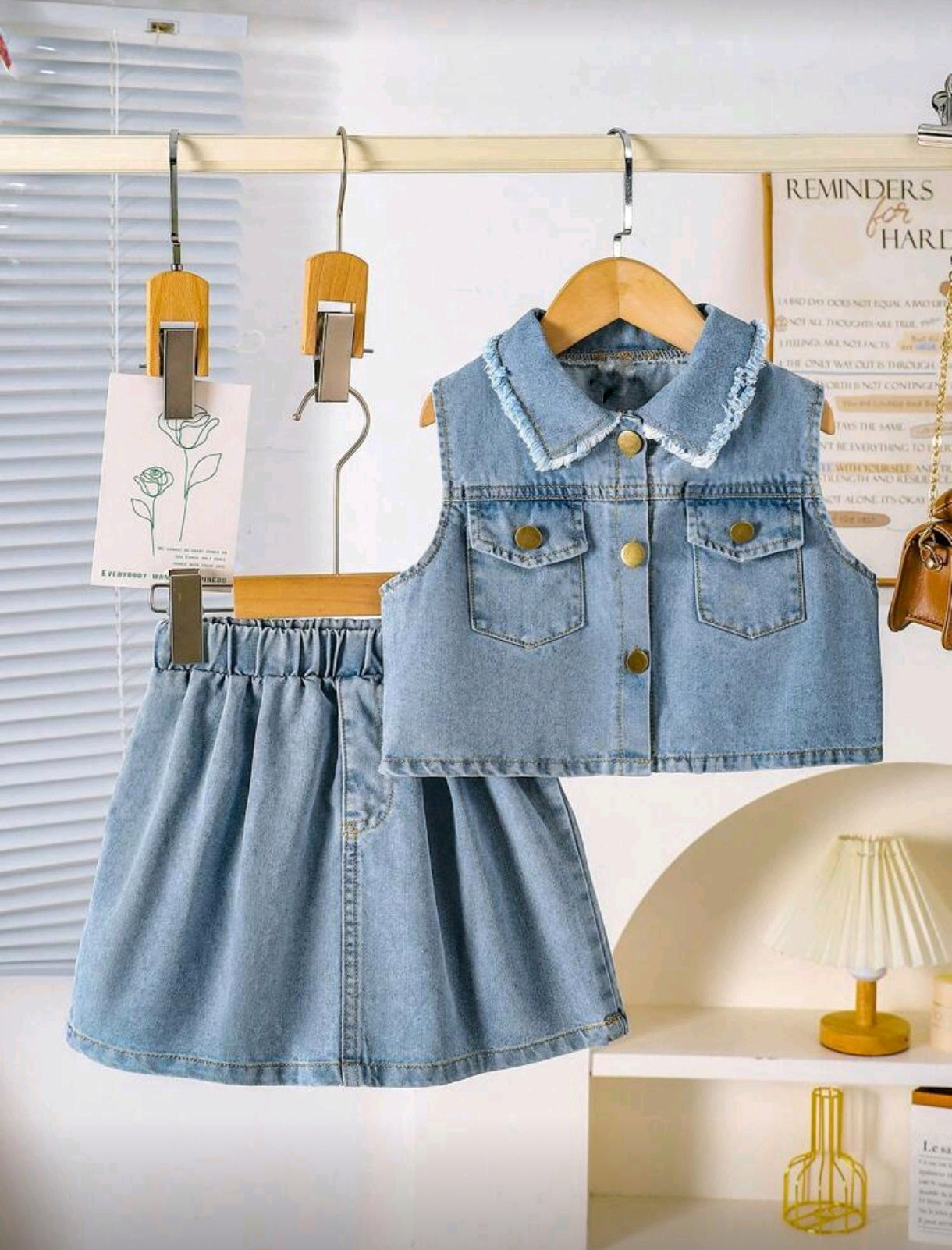 Chaqueta + falda de jeans