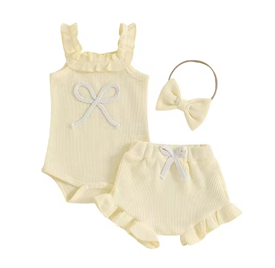 Body acabado + short + diadema