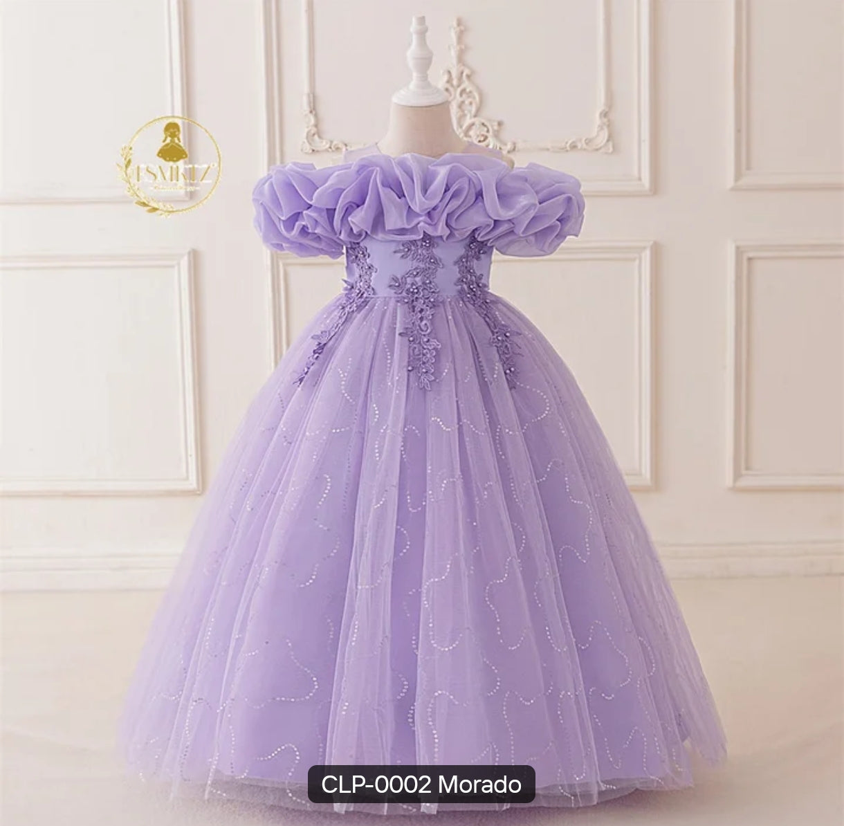 Vestido Elegante de Con bordados