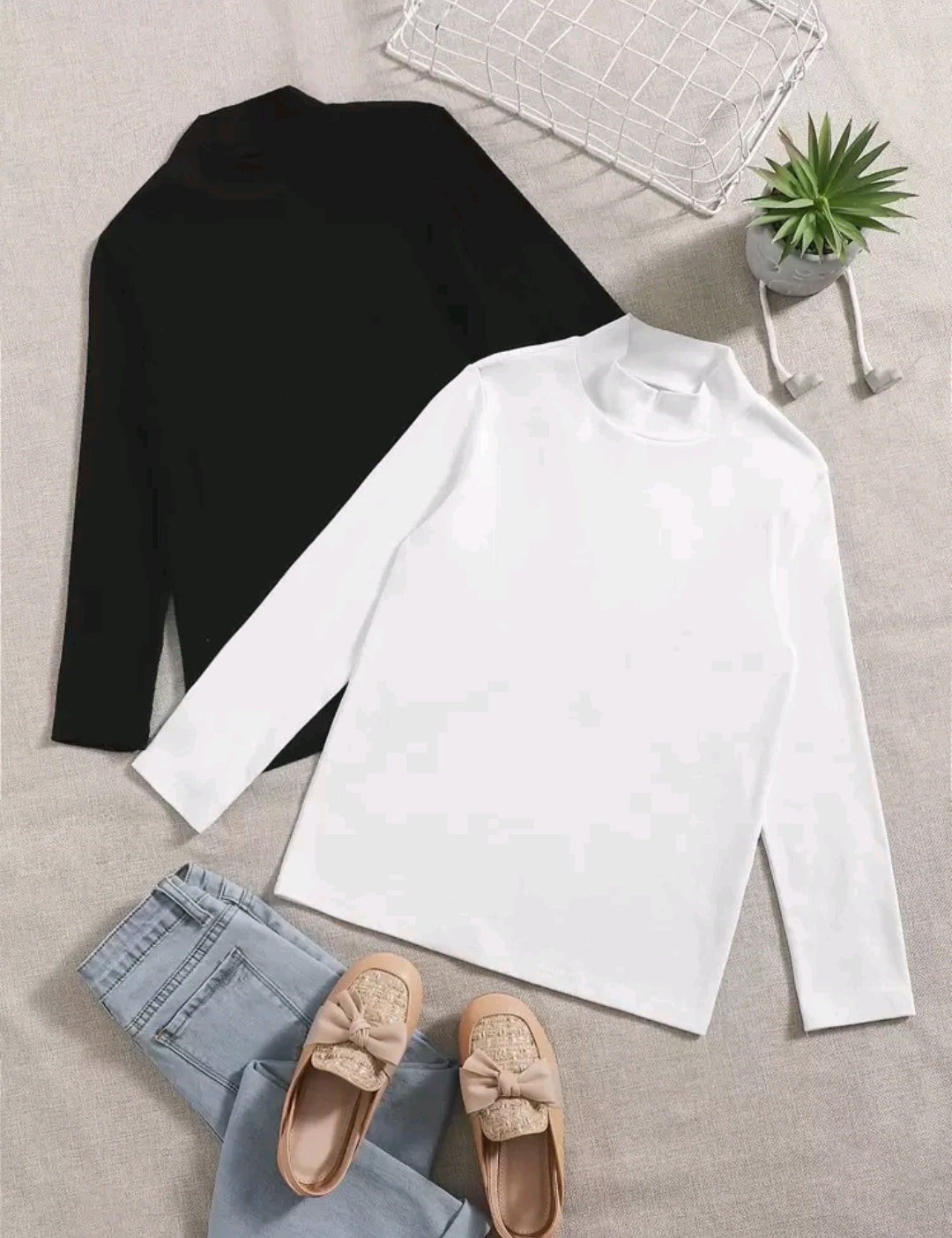 Mangas largas cuello alto