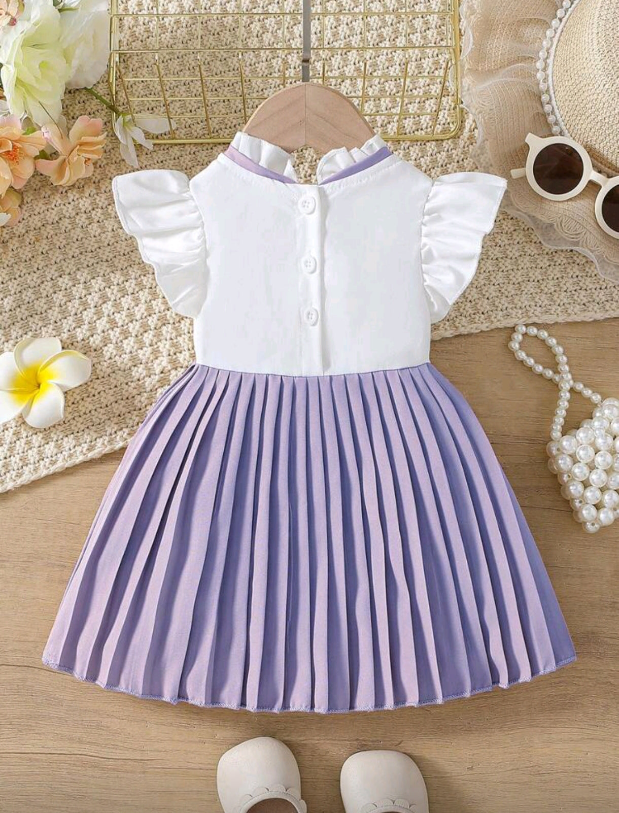 Vestido bebe plisado