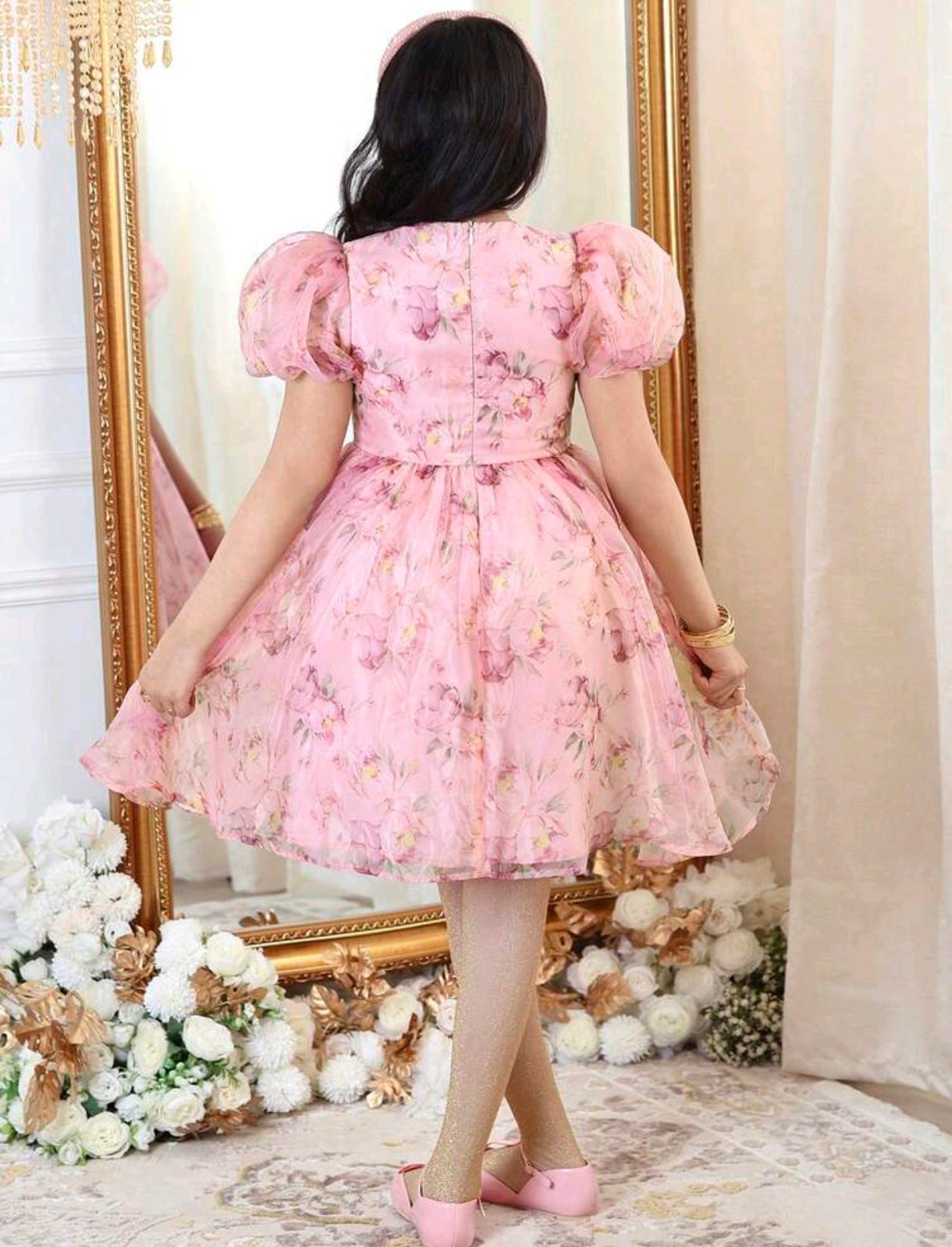 Vestido con mangas estampado floral
