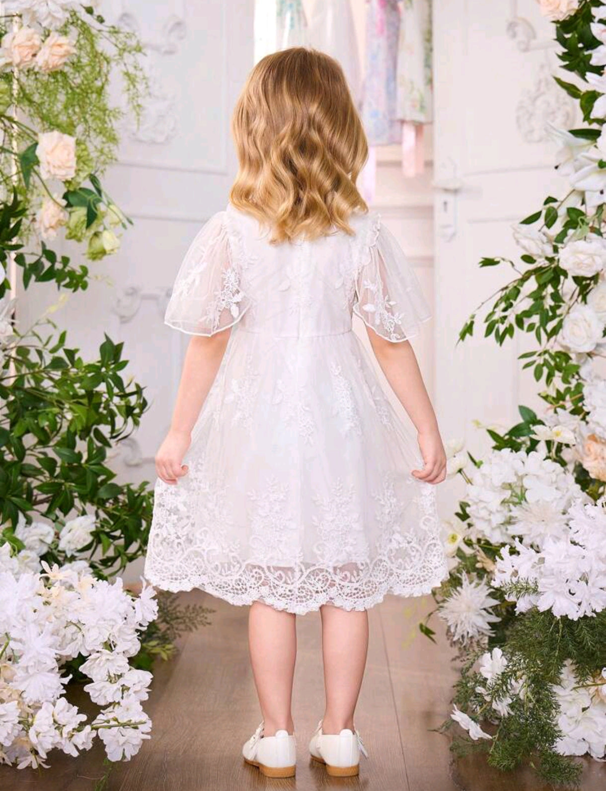 Vestido blanco de encaje