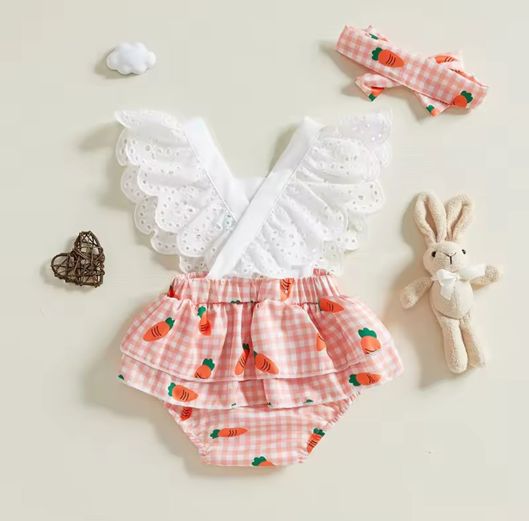 Body con diseño de zanahoria+ diadema