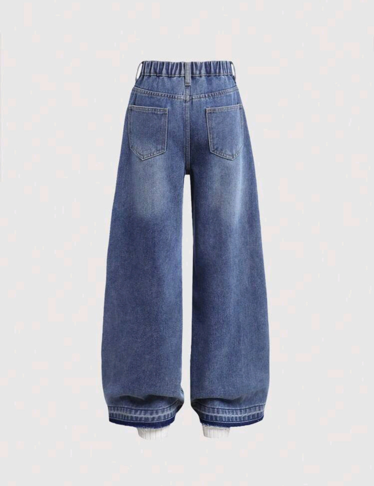 Pantalón De jeans wide leg con diseño de estrellas