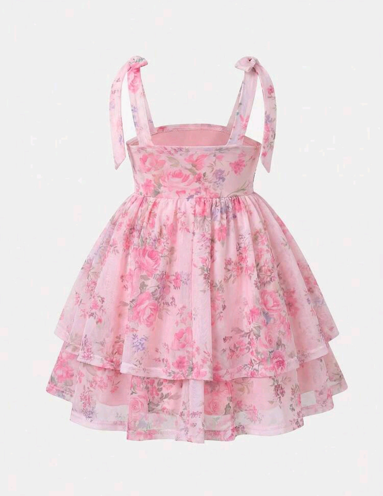 Vestido de tiritas con estampado de flores