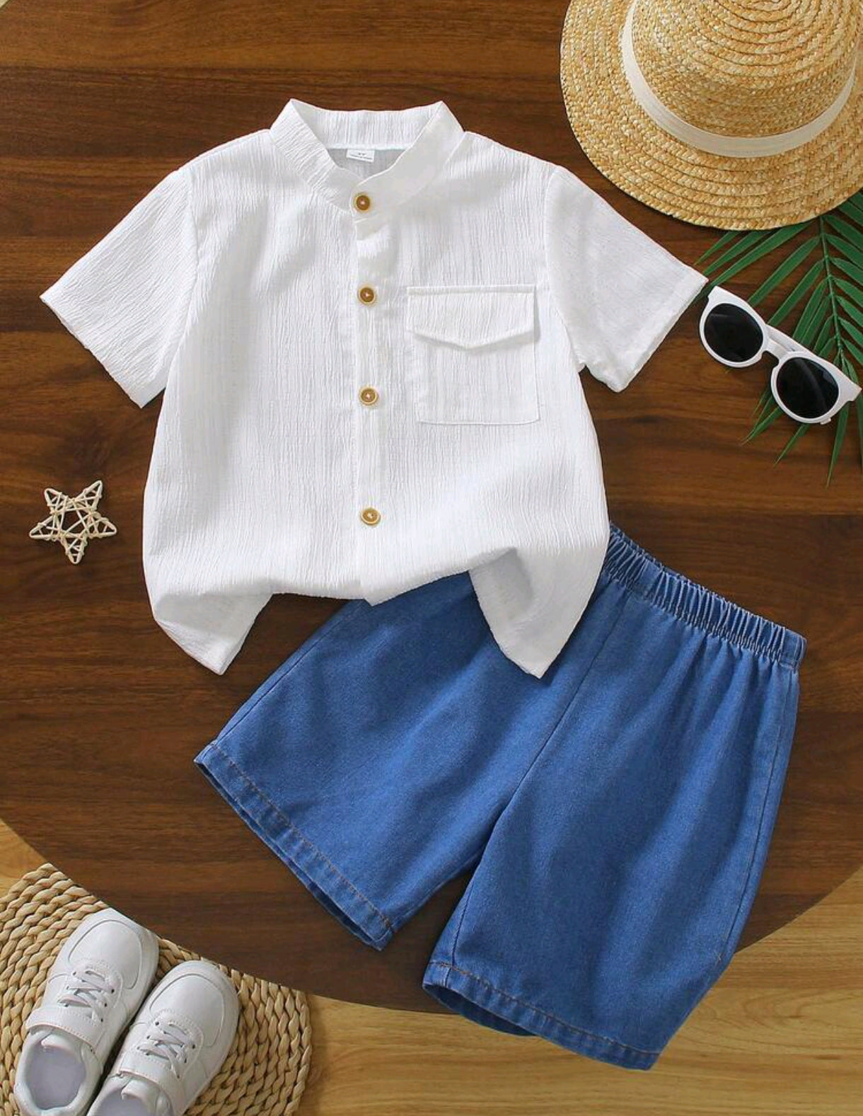 Camisa + short de Jeans