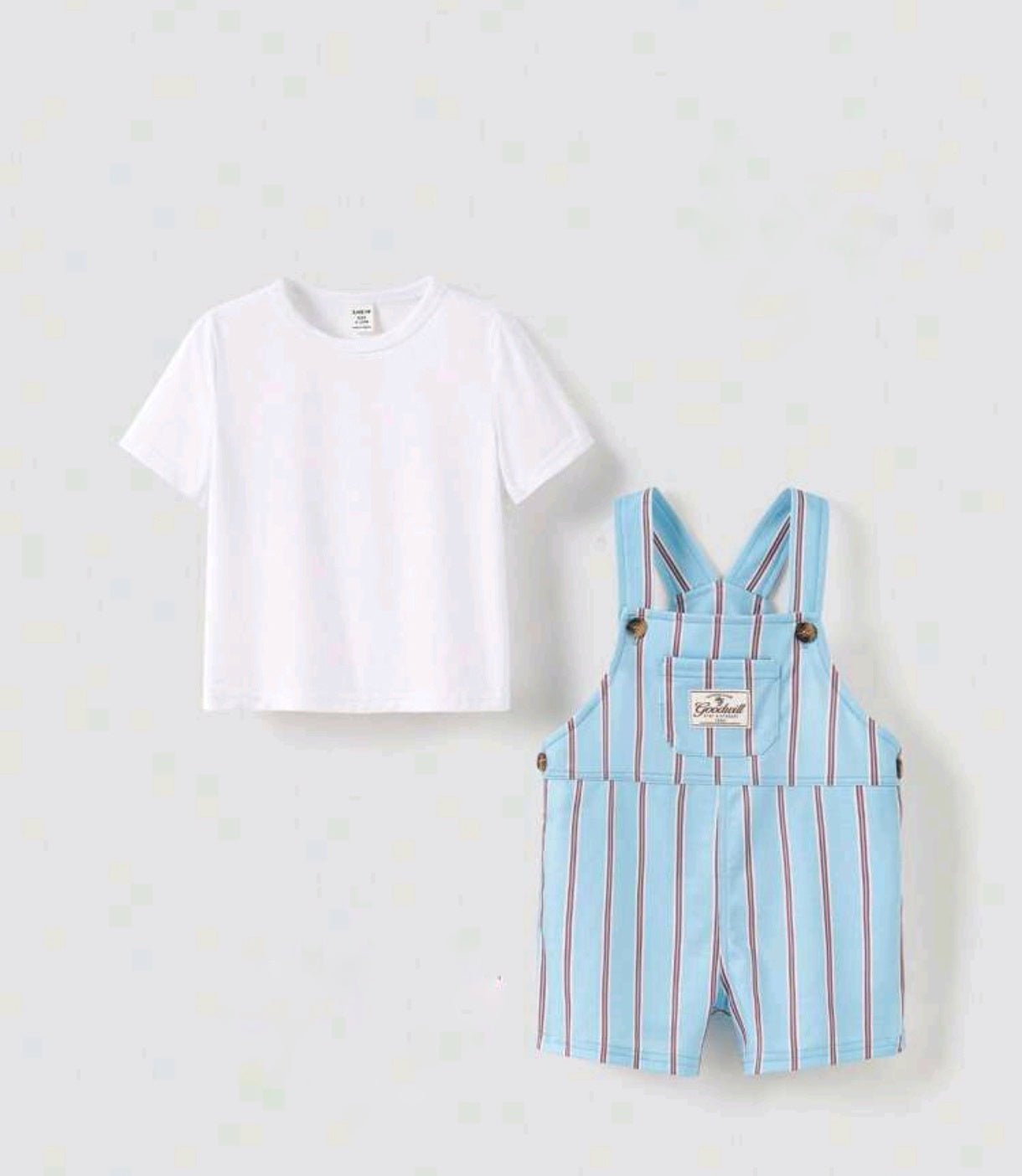 Remera + jardinera a rayas