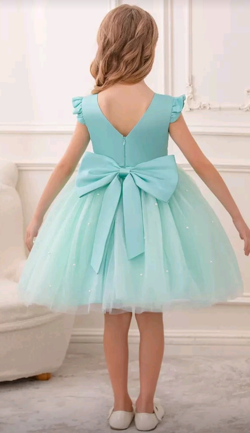 Vestido Elegante con detalles en perlitas