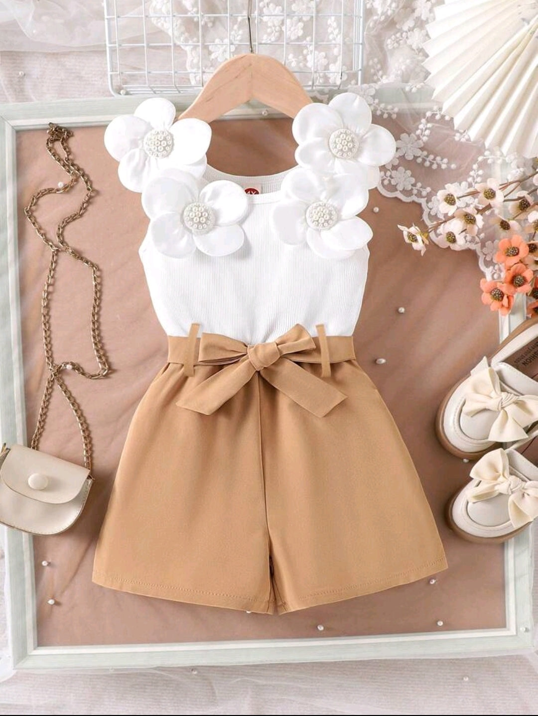 Monito de cintura alta y detalles en flores ( horma pequeña)