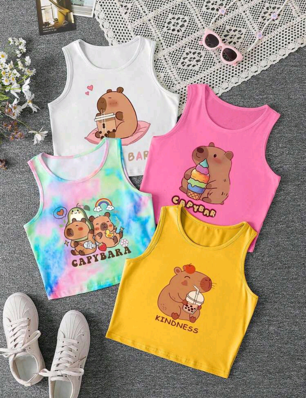 Regatas con diseño de capibara