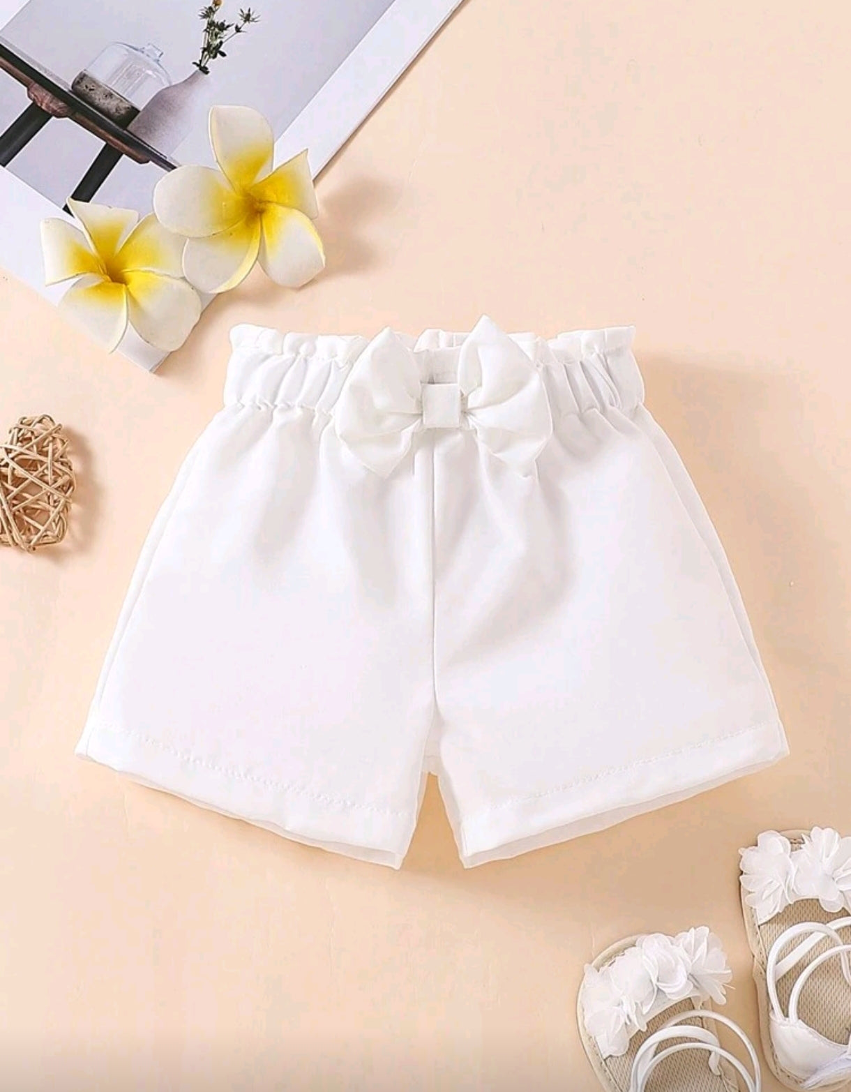 Short bebé blanco