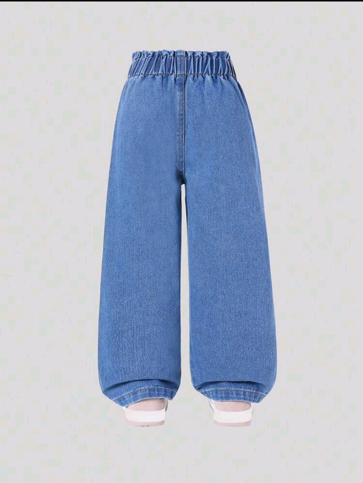 Pantalón de Jeans con bolsillos y detalles en moños