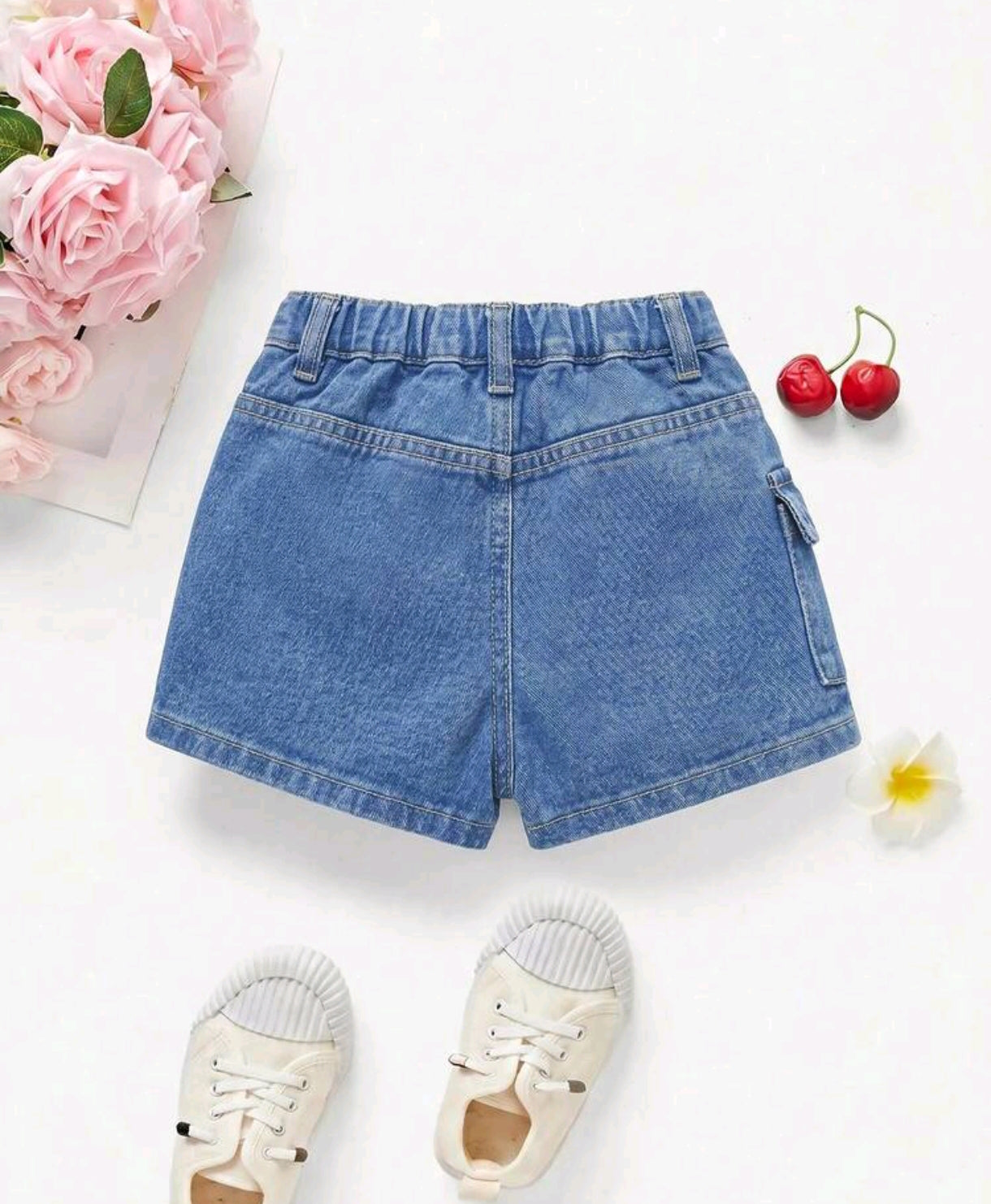 Short pollera con bolsillo lateral