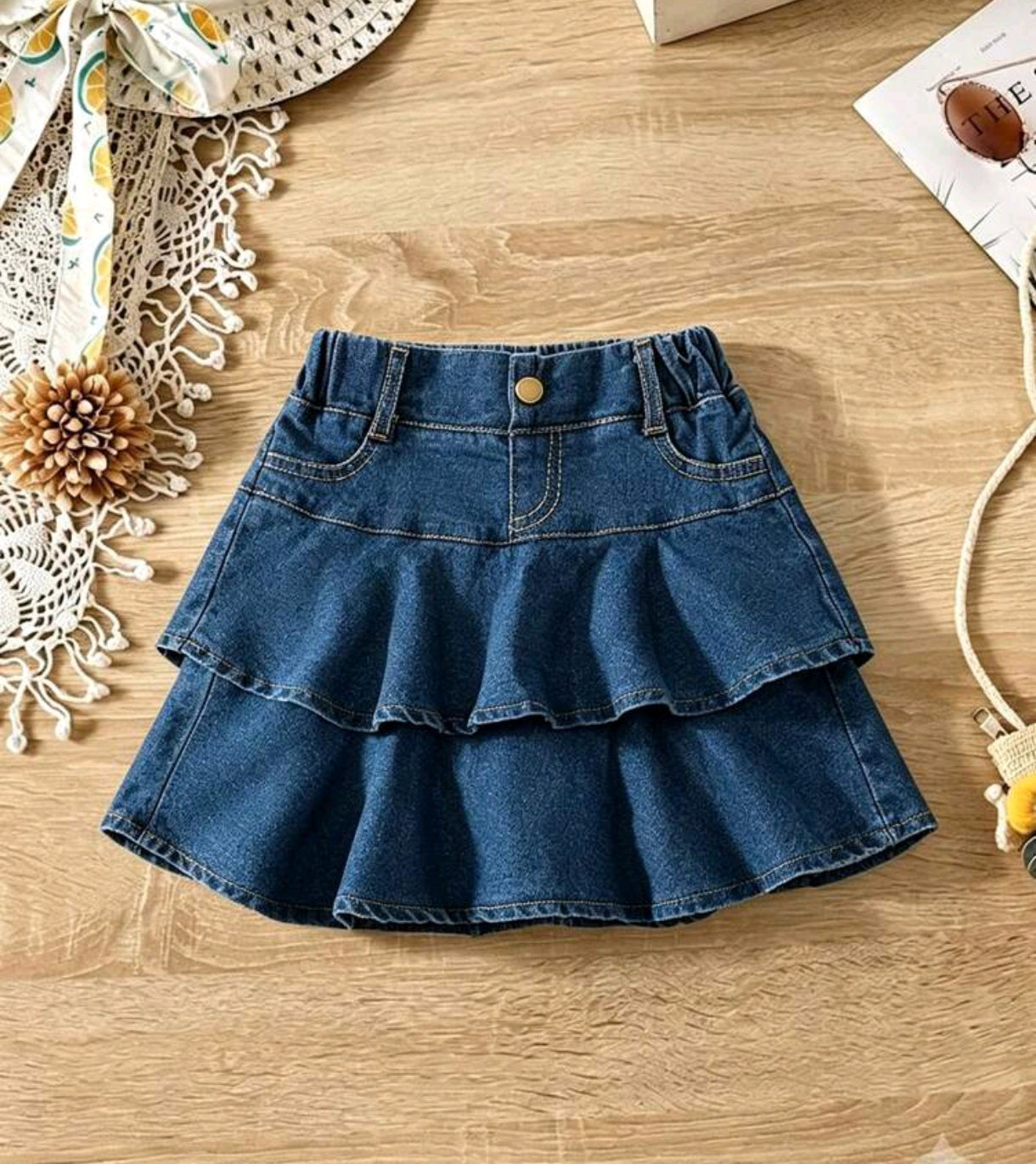 Falda de Jeans con capas