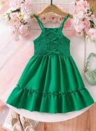 Vestido con tiritas plisado