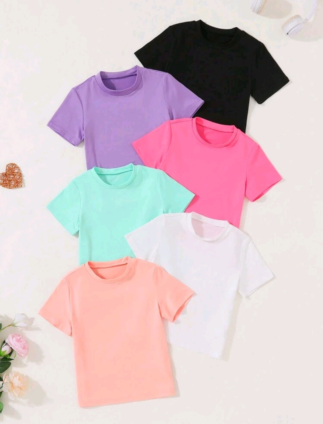 Remera liso coloridas