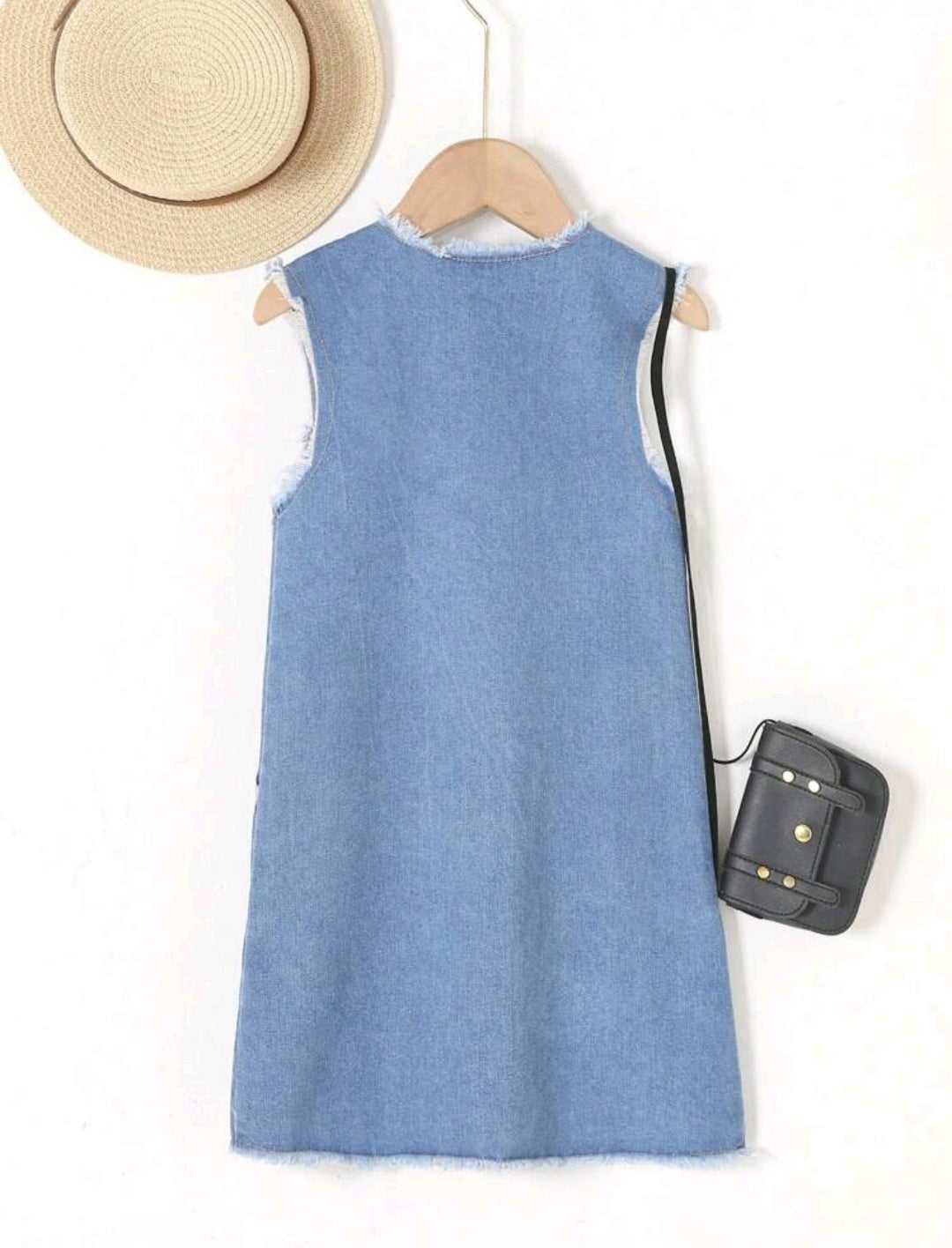 Vestido sin mangas de jeans
