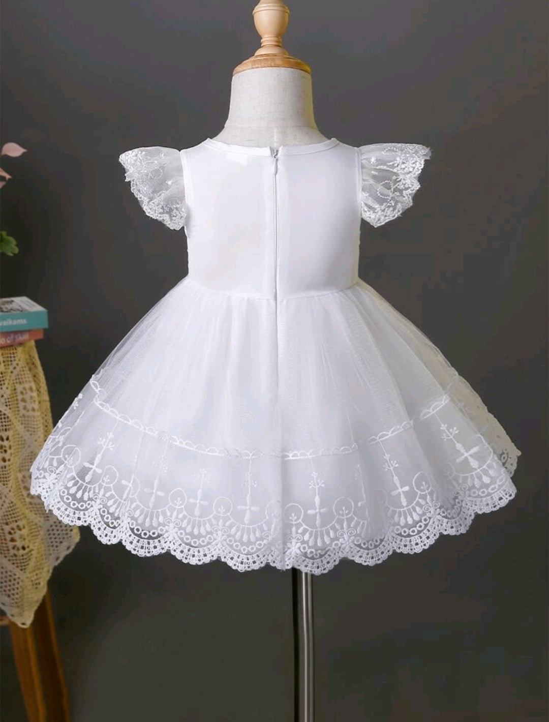 Vestido blanco de renda