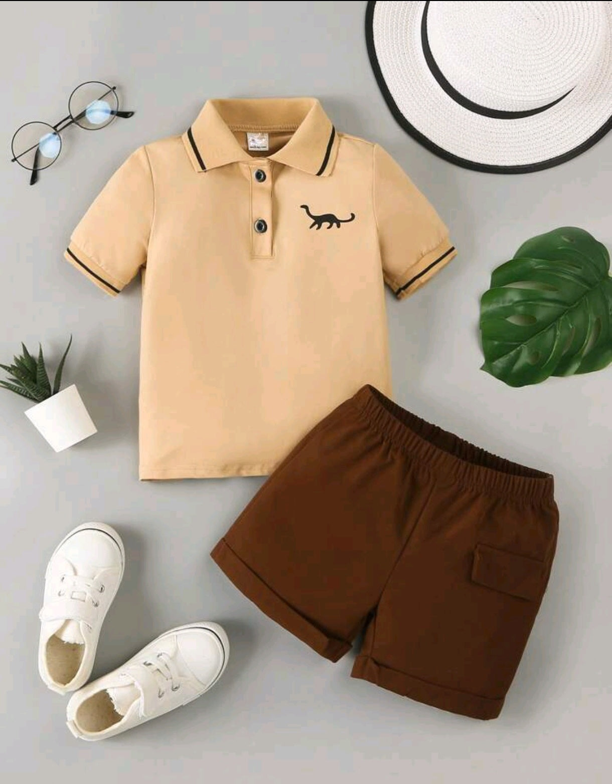 Camisa con cuello+ short