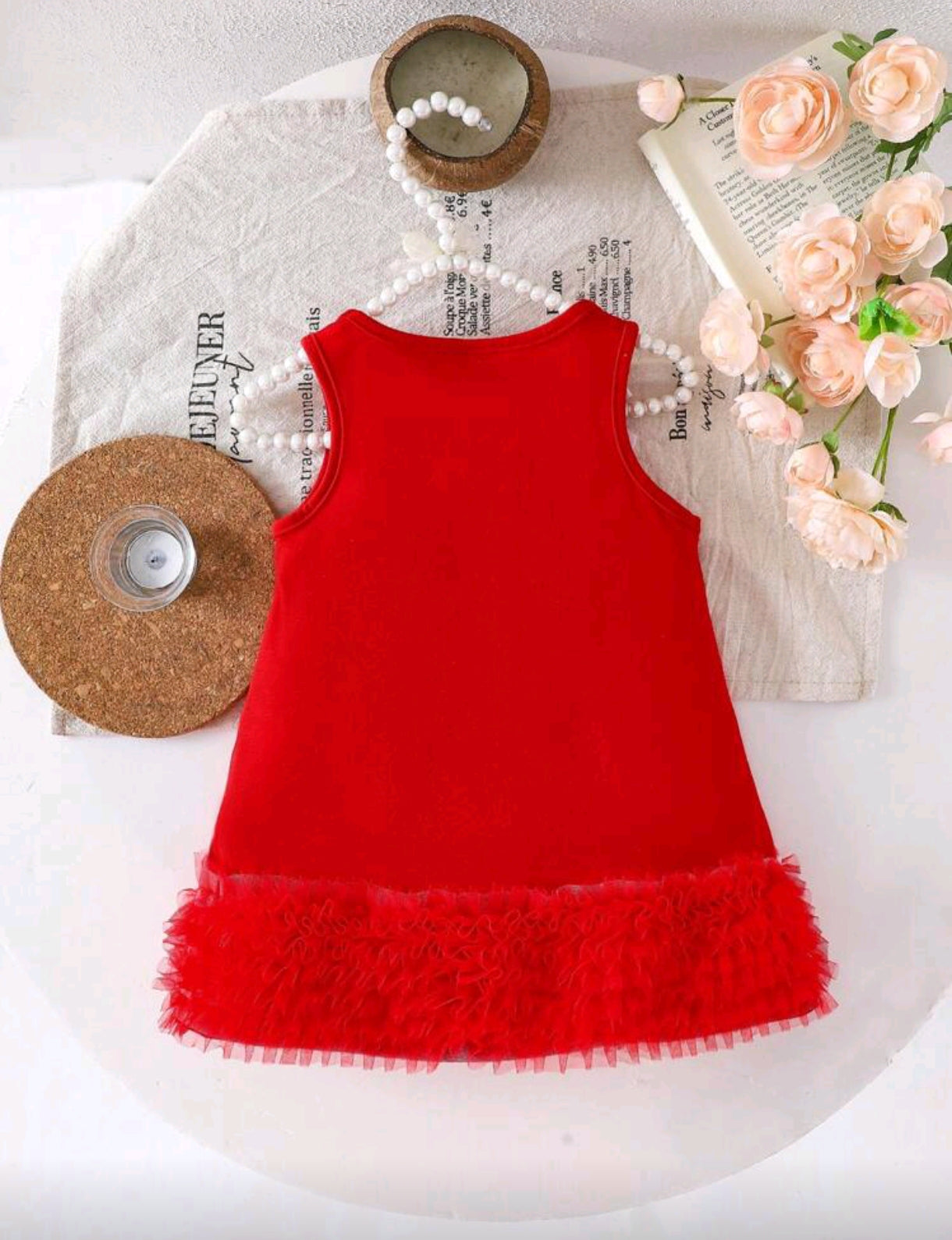 Vestido sin mangas con detelles en moños