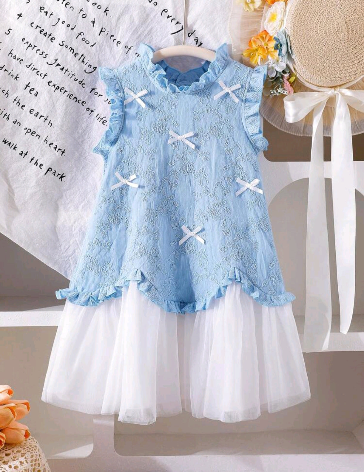 Vestido de Jacquard con moños