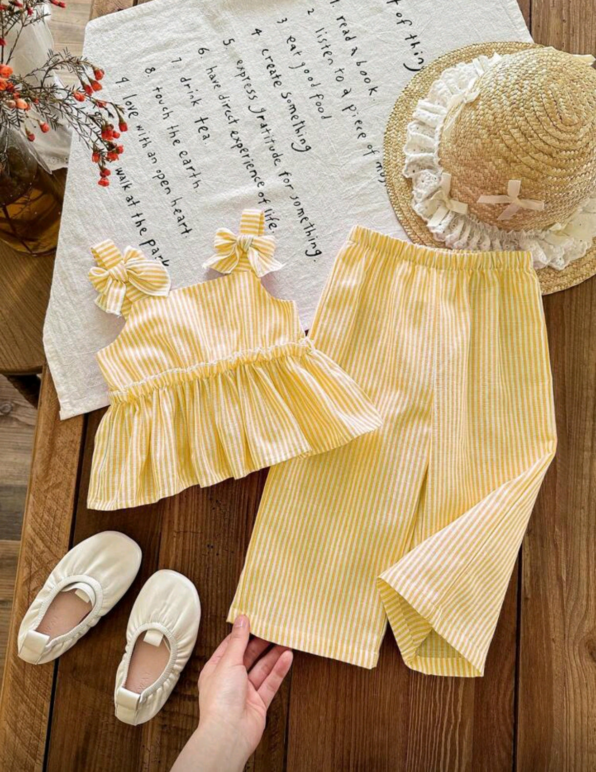 blusa + pantalón a Rayas