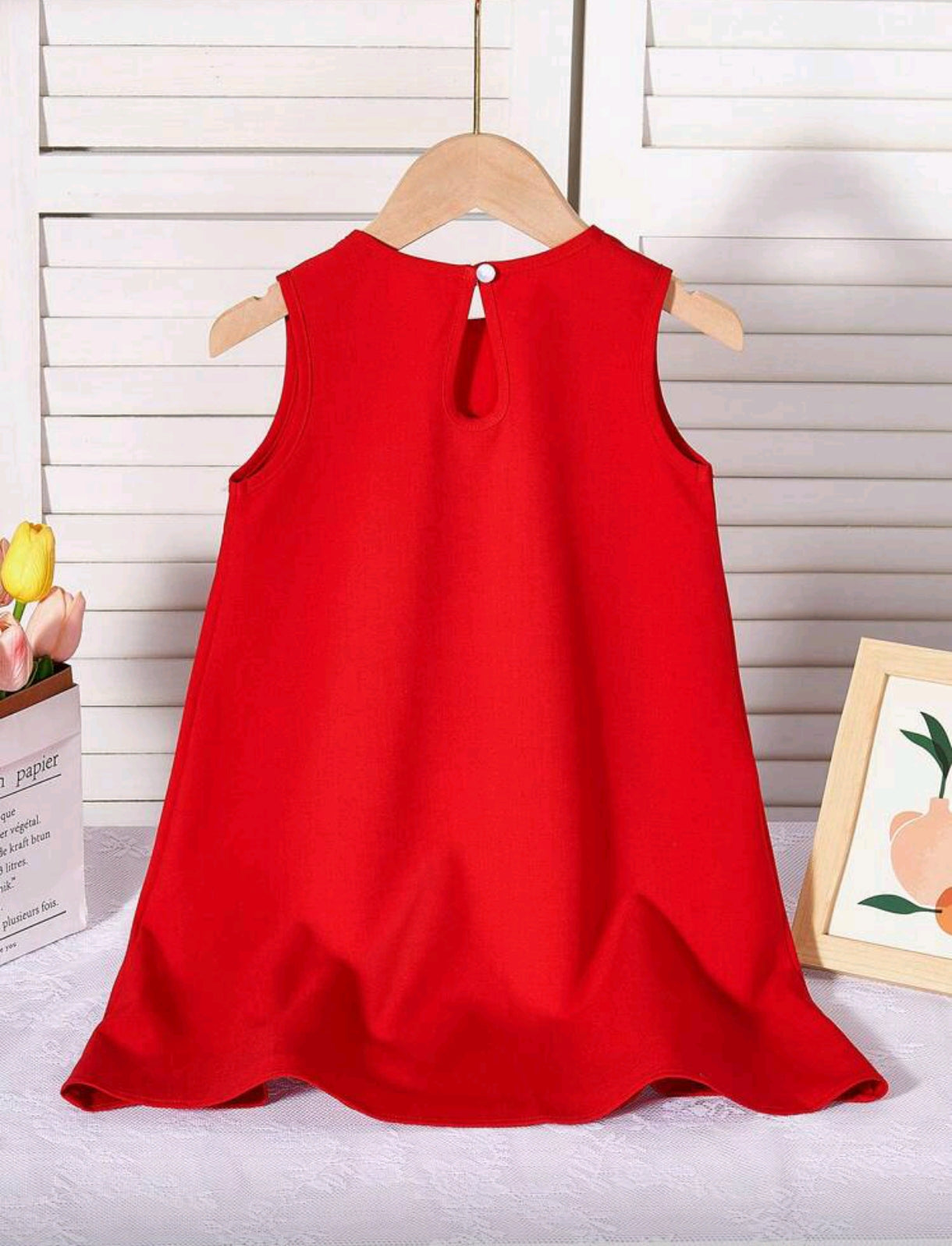 Vestido sin mangas con moños 3D