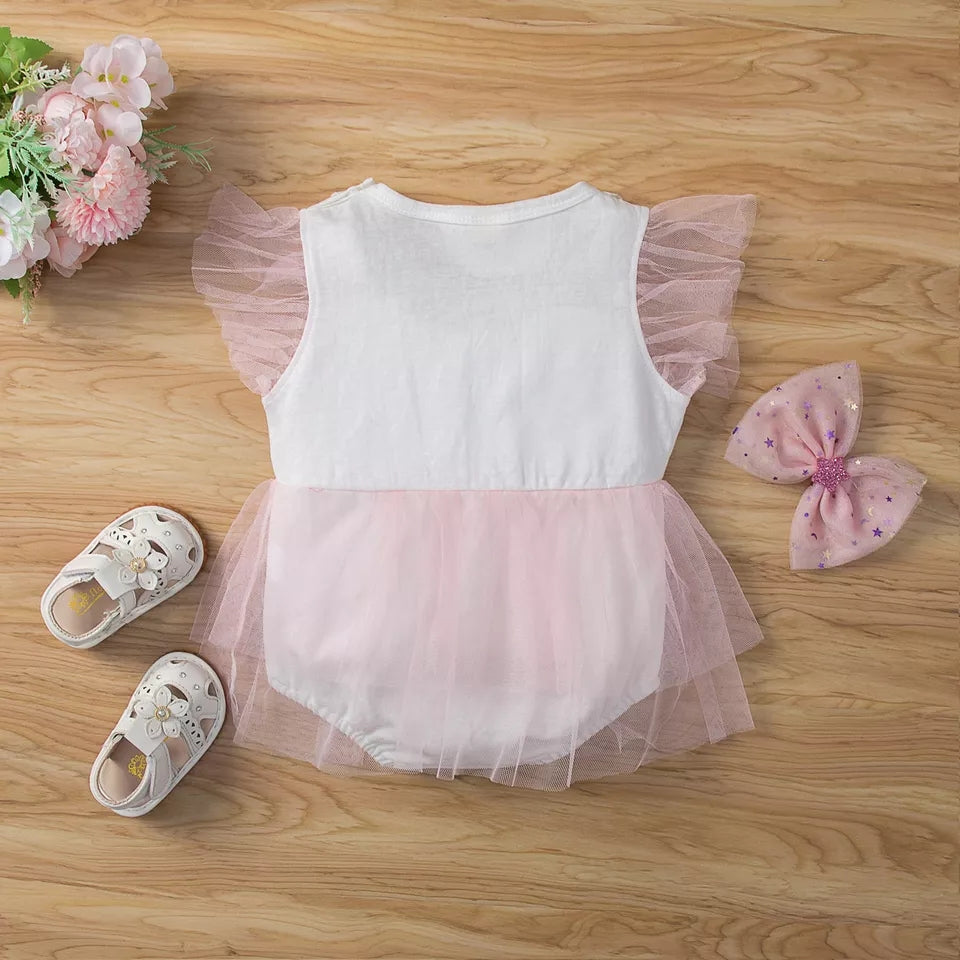 Body de algodón y tul