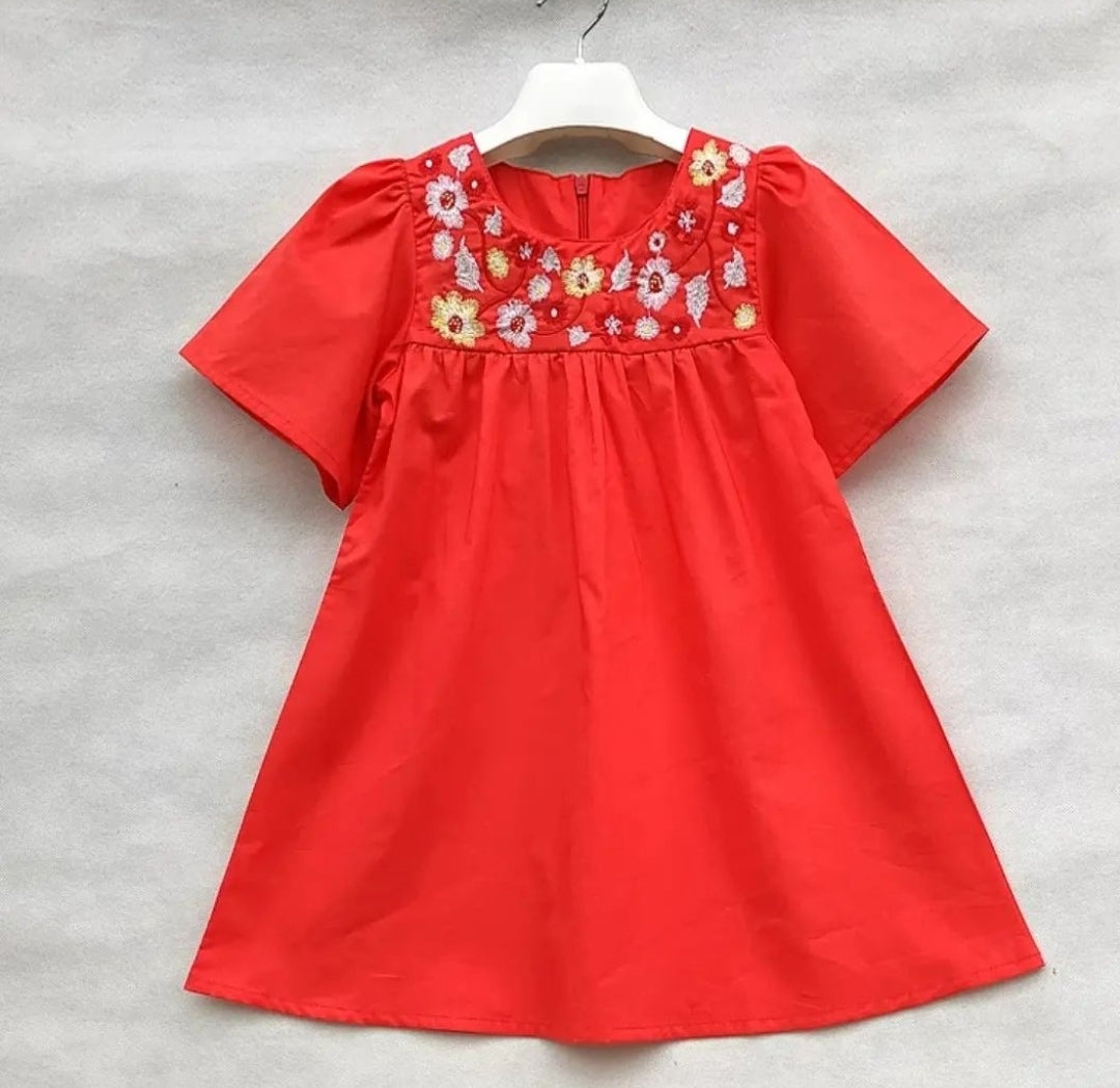Vestido niña con bordados
