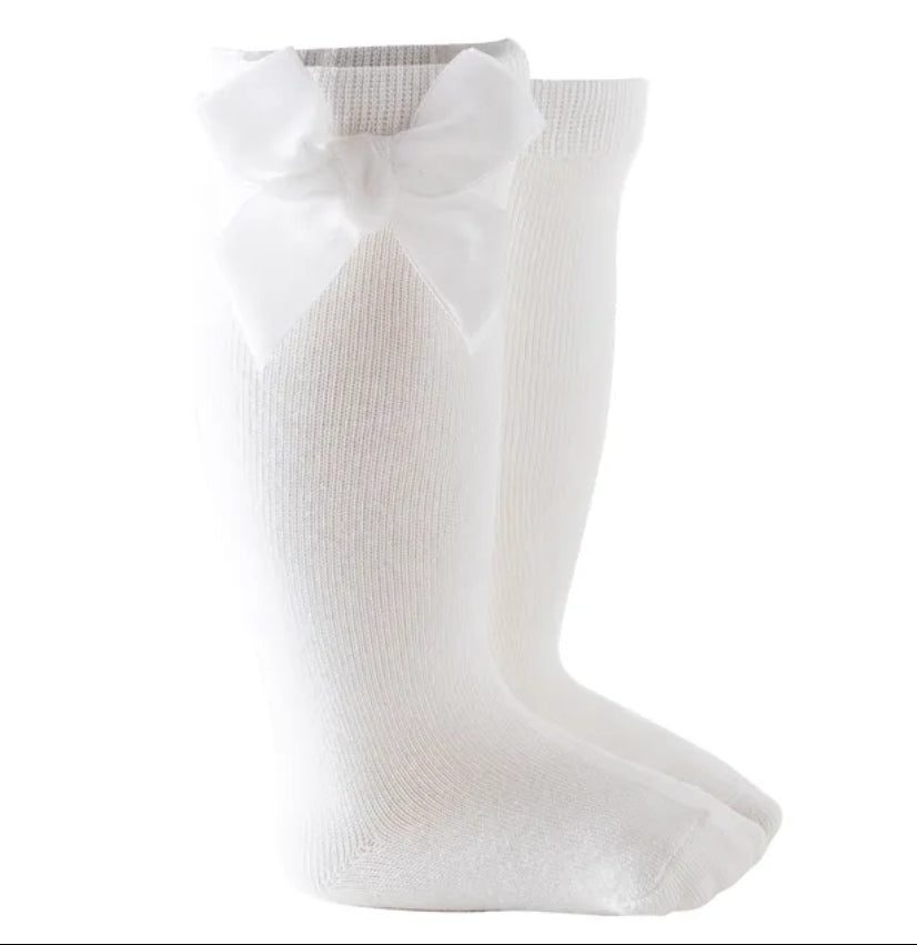 Acc. Calcetines hasta la rodilla con lazo de terciopelo