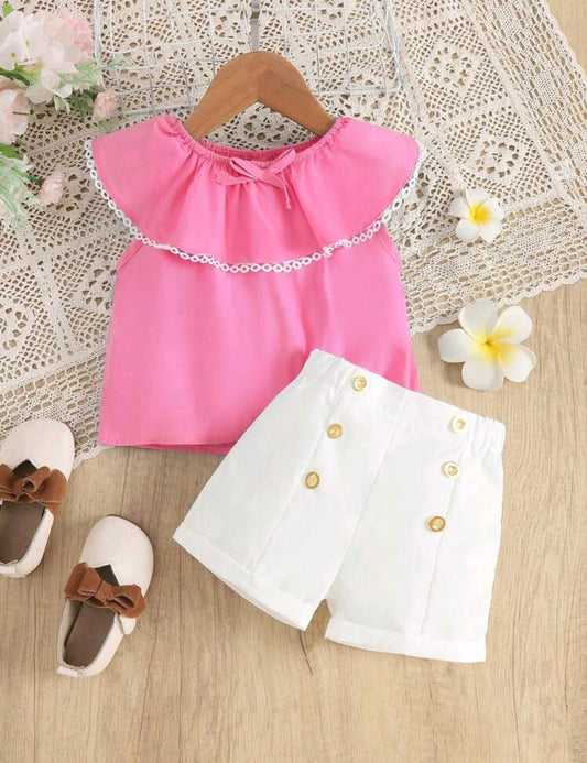 Blusa + short abotonado