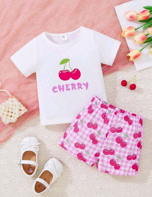 Remera + short de cherry